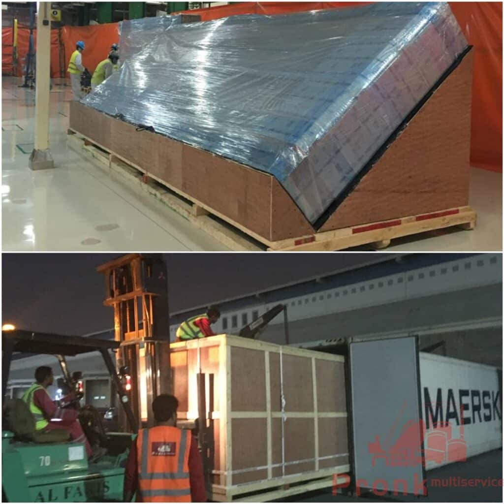 customized packing and securing of reefer containter