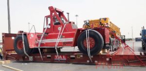 lifting, loading and lashing of kalmar forklift