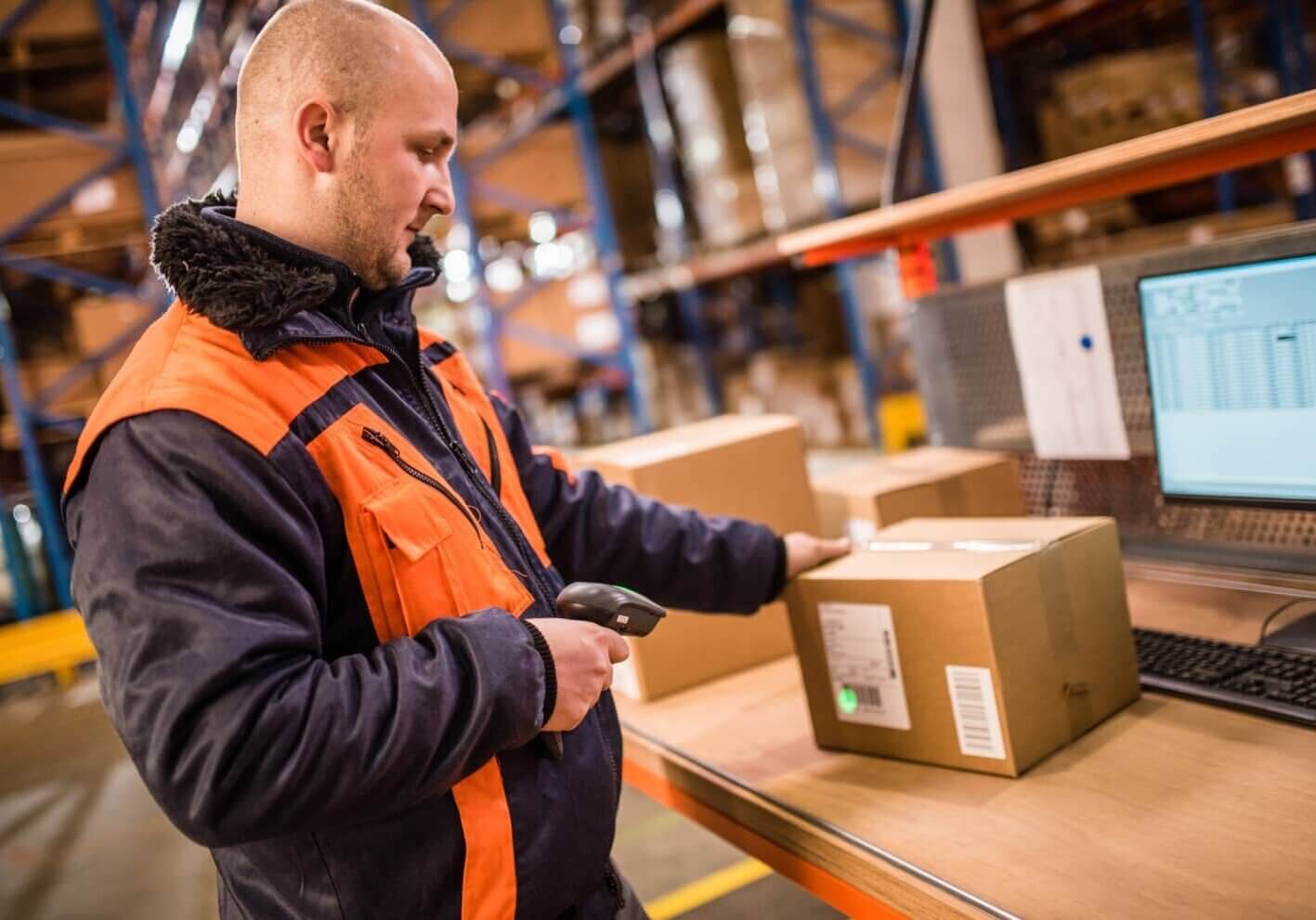 packing of boxes for the shipment